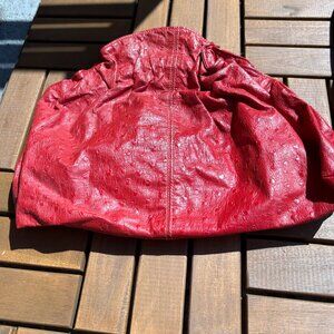 Vintage Red Leather Bag